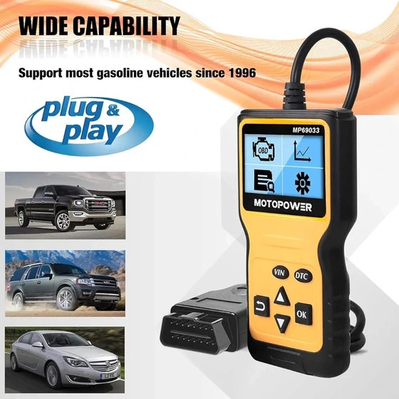 دیاگ خودرو اسکنر OBD2 با صفحه نمایش LCD ( اورجینال )